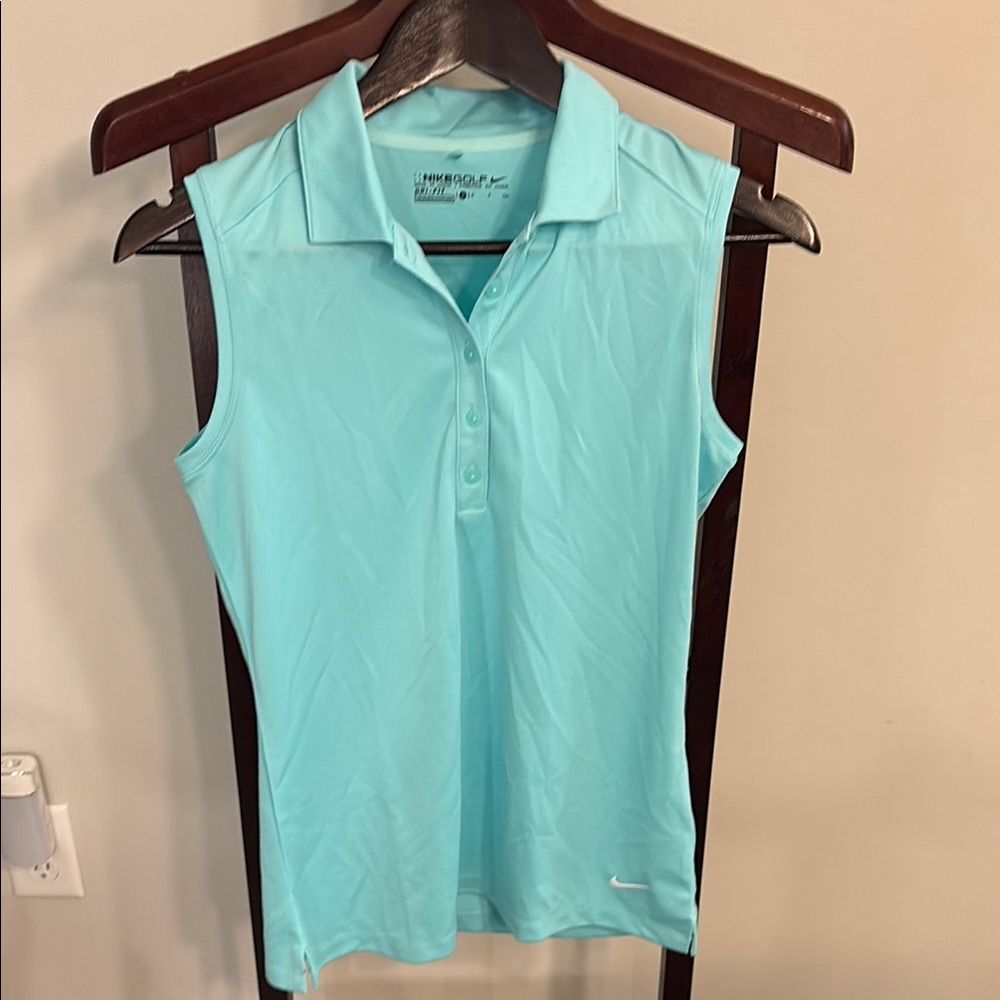 2 for $30 Nike Green Sleeveless Fitted Polo Shirt